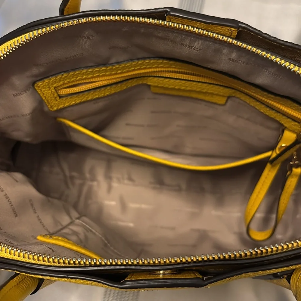 Michael Kors Yellow Satchel Bag - Picture 11 of 13